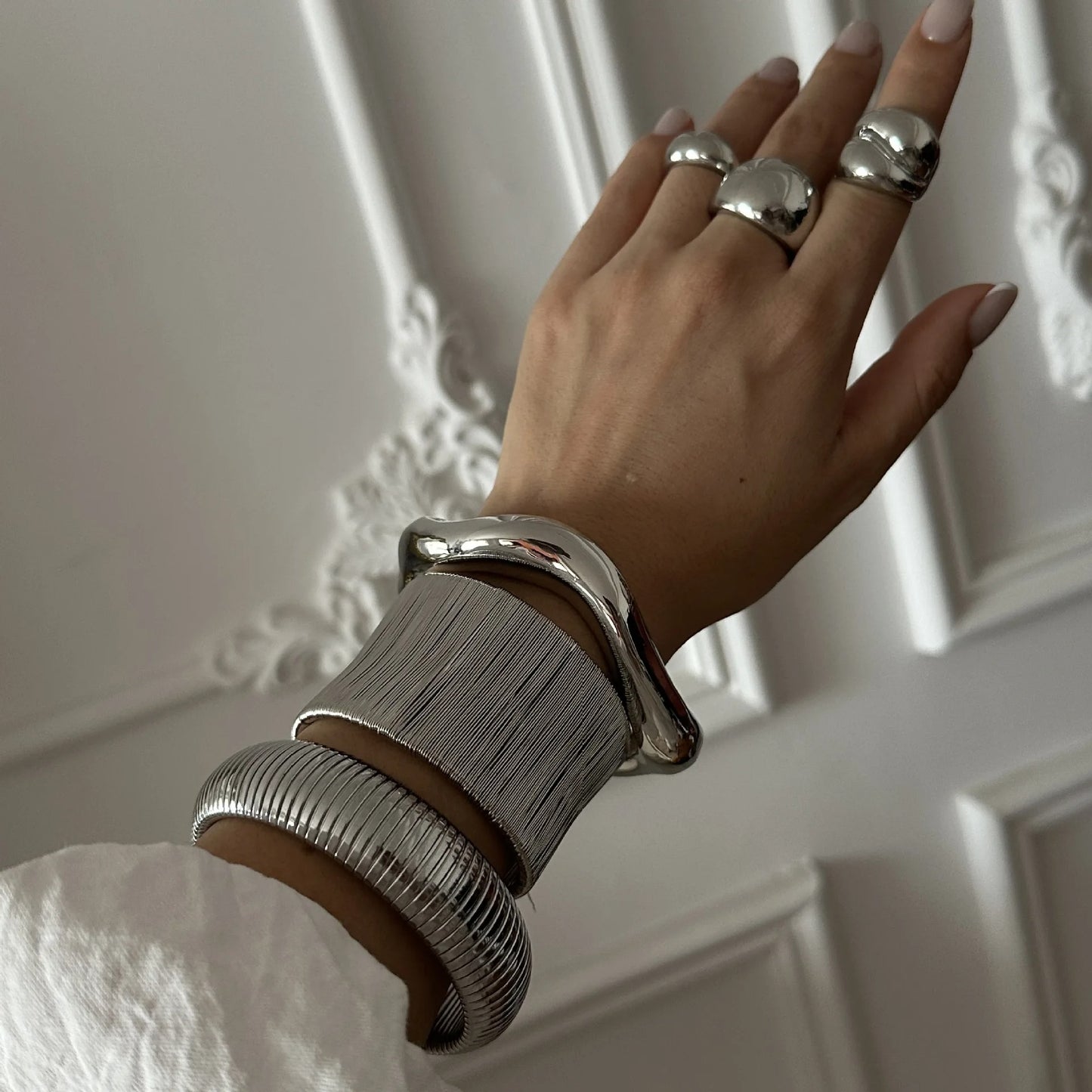 Vintage Wide Cuff Bangles Hip Hop Punk