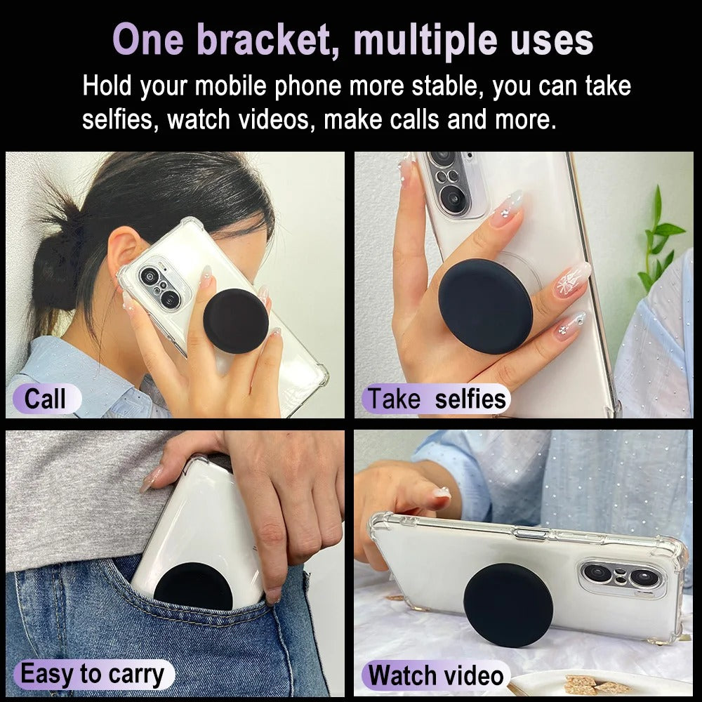 Silicone Round Popping Grip Sockets Finger Ring Phone Holder