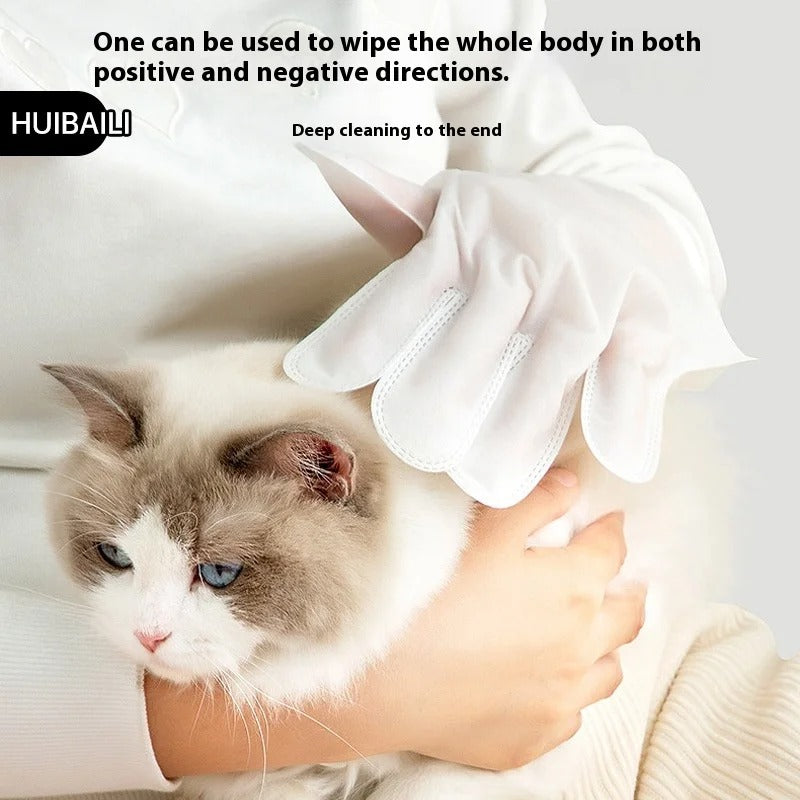 Pet Wash Free Spa Gloves for Cats and Dogs