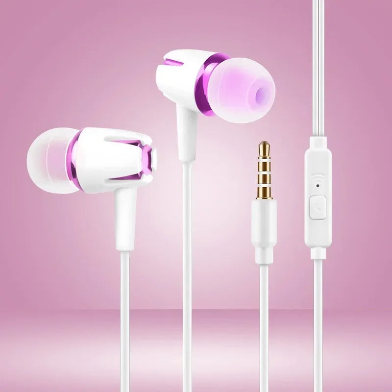 Universal 3.5mm Wired Noise Cancelling Stereo In-ear Earphone