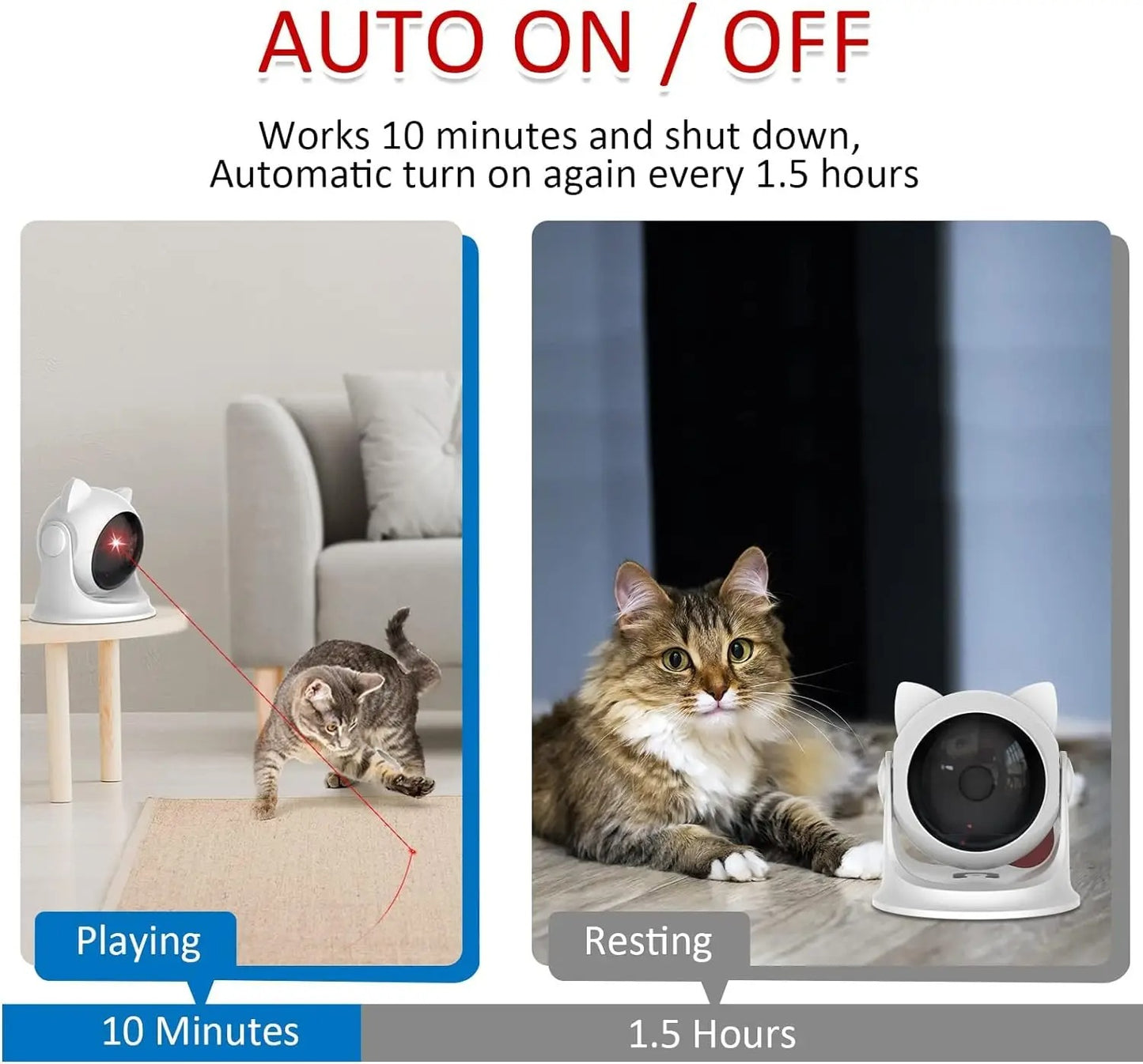 Cat Laser Toy Automatic Rechargeable Motion Random