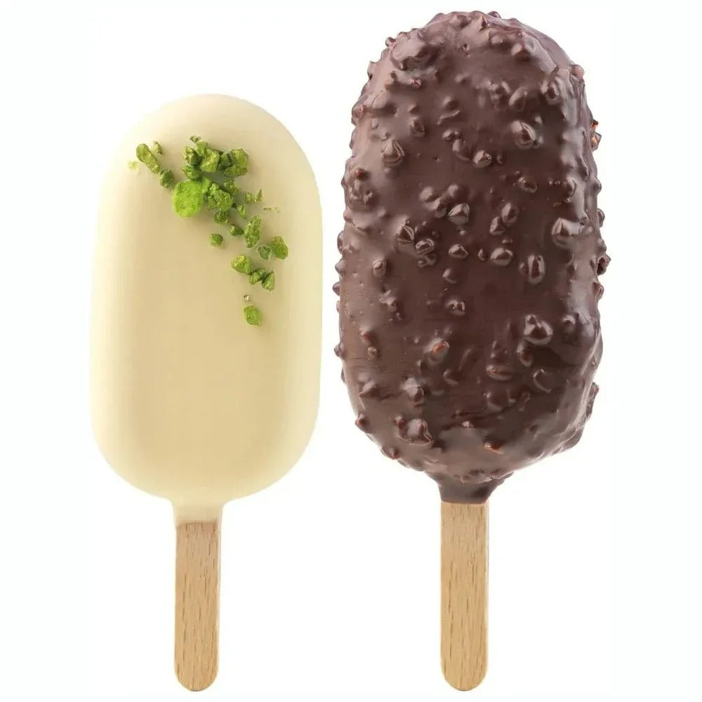 Silicone Easy Cream Wooden Sticks For Ice Cream Bars