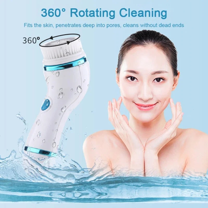 4 In 1 Electric Facial Cleansing Brush Massage