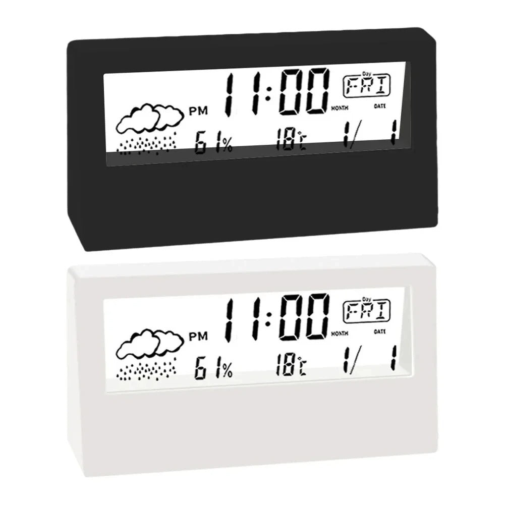 Thermo-Hygrometer Creative Weather Display Electronic Alarm Clock