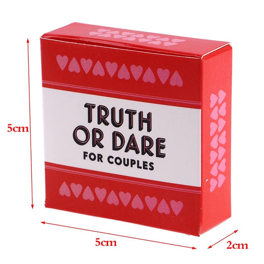 Mini Small Size Truth Or Dare For Couples Cards