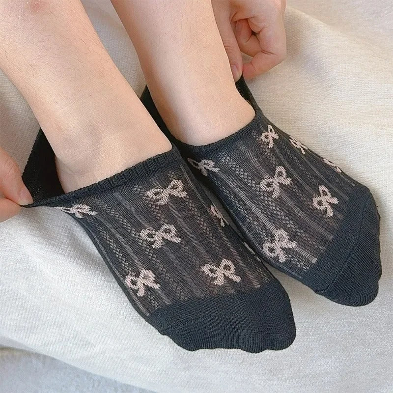 1/4pairs Summer Boat Socks for Women