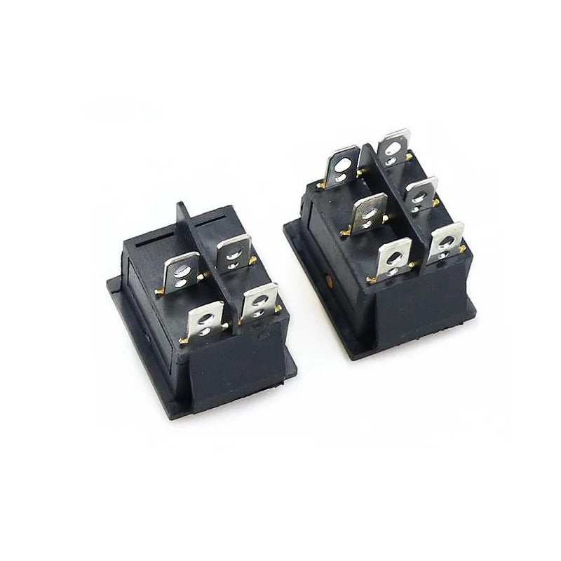 Rocker Switch On Off 6 Pin With Led 4 16A 250V 220V