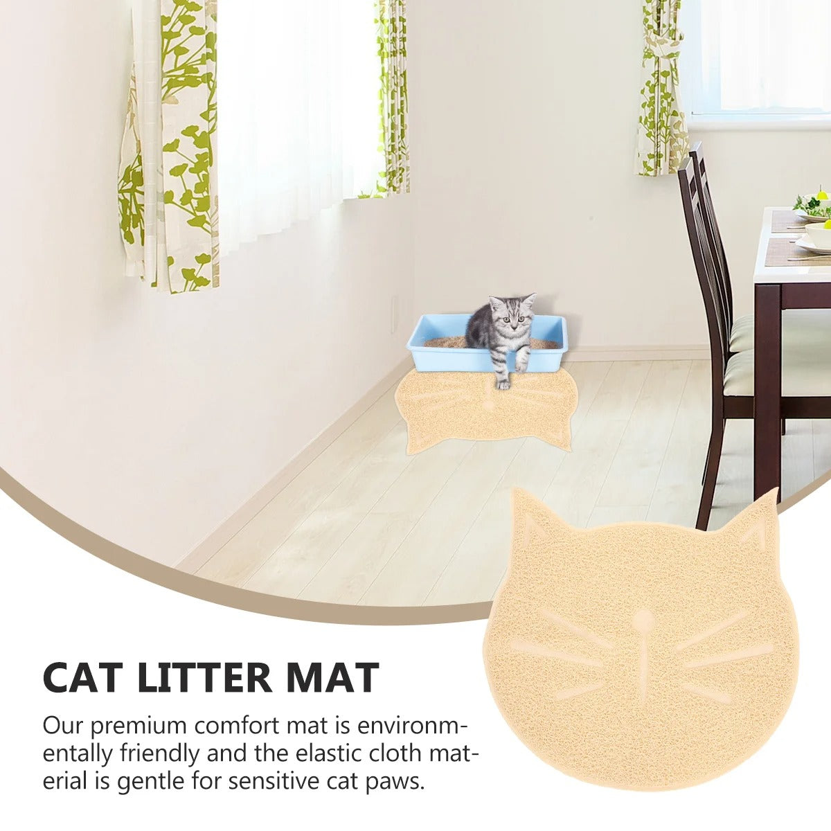 Durable Cat Litter Mat Comfortable Cat Pad Premium
