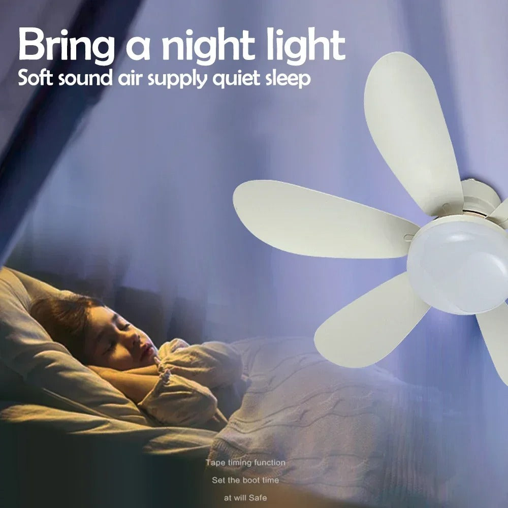 E26 E27 Base 20-40W LED CeIling Fan Light with Wireless Remote 3 Adjustable Lighting