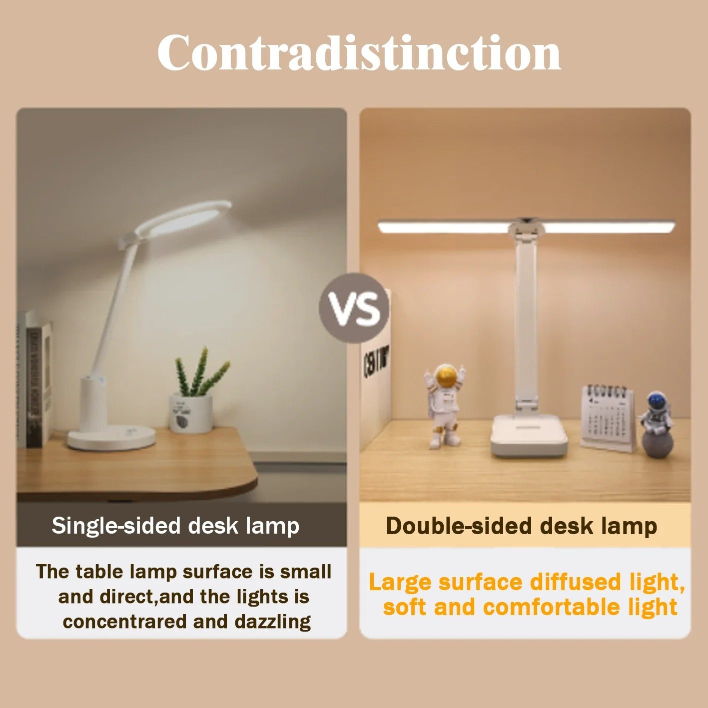 LED Desk Lamp USB Rechargeable Table Lamp