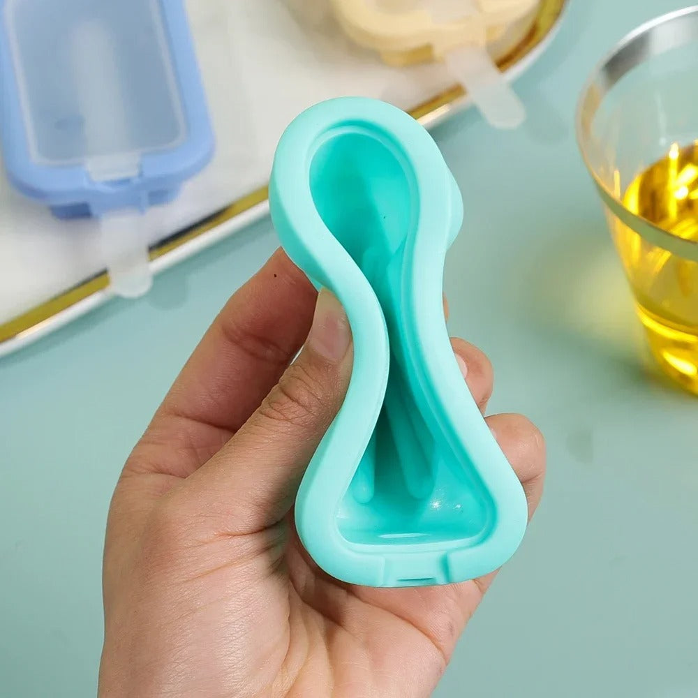 5PCS Silicone Homemade Popsicle Molds DIY Juice Milk Chocolate