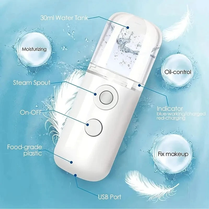 Portable Rechargeable Small Facial Steamer 30ml