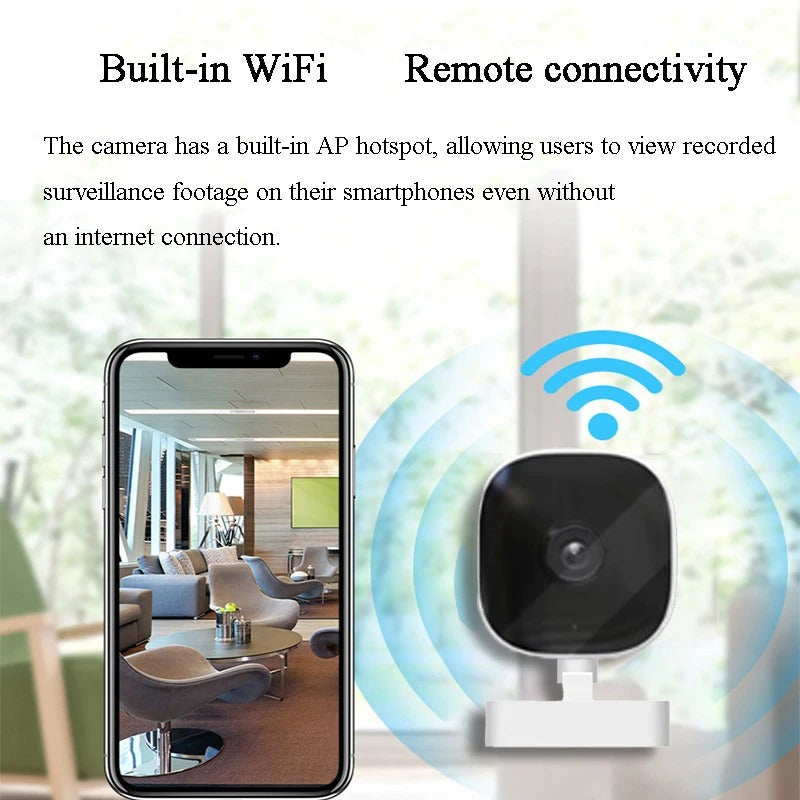 Mini Security Camera Full Color Night Vision WIFI Monitor