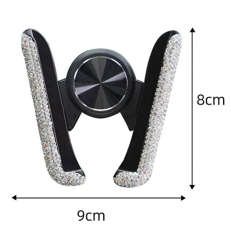 Car Phone Holder Diamond Crystal