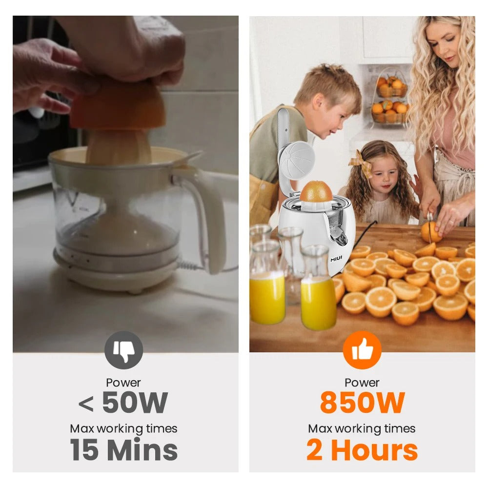 Citrus Juicer,850W Stainless Steel Orange Lemon Electric Set
