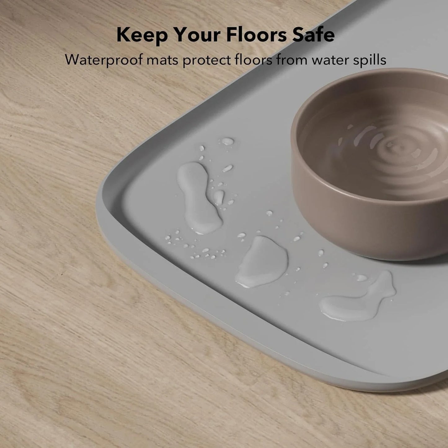 Dog Cat Food Mat Safety Silicone Waterproof Dog Bowl Mats