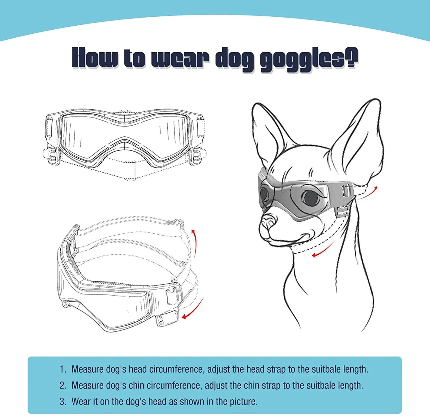 UV Protective Goggles for Dogs Cat Sunglasses Cool