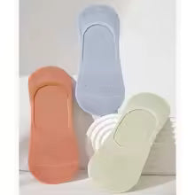 5Pairs Women's summer thin mesh boat socks