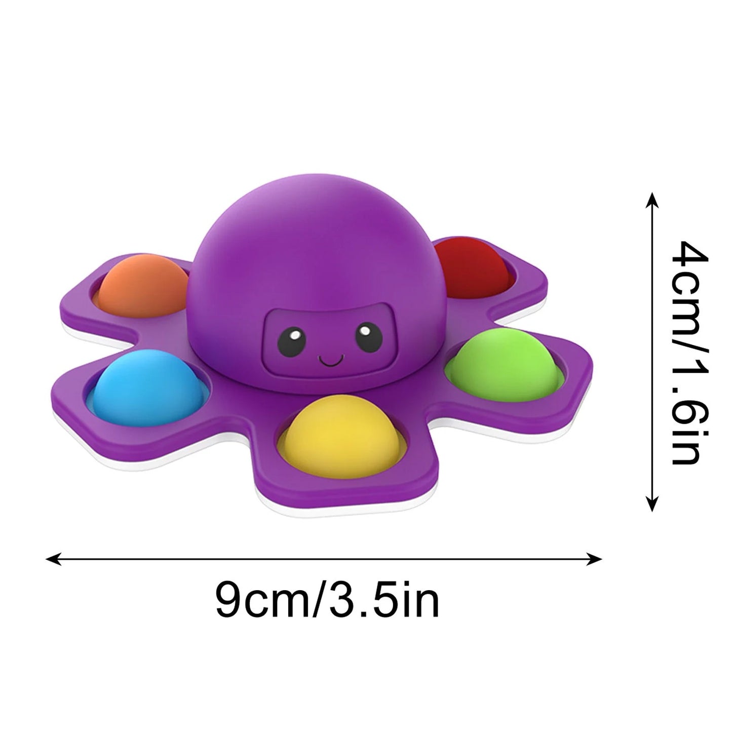 1PCS New Anti Stress Push Bubble Fidget Spinner Face-Changing Sensory Toy
