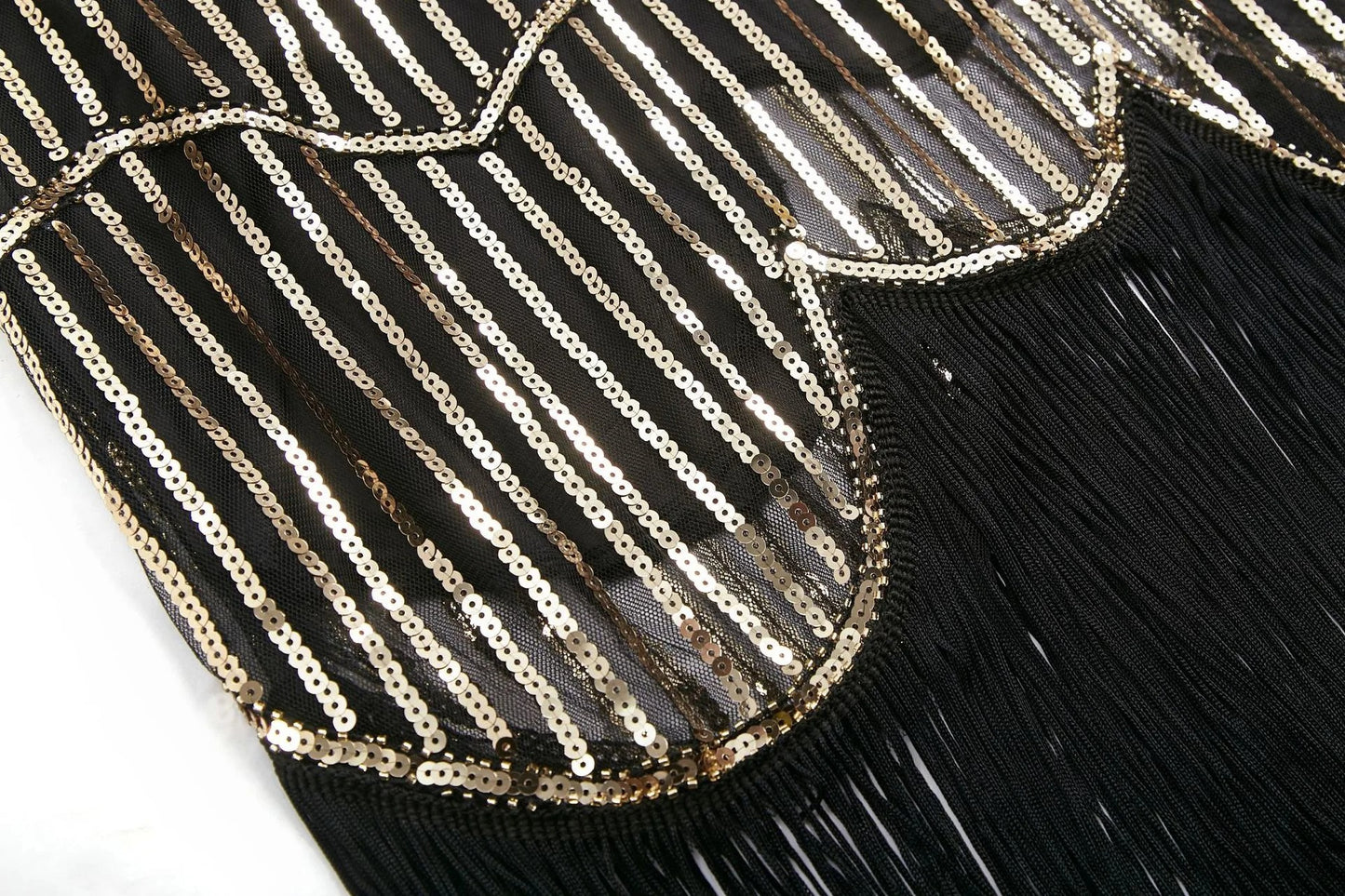 1920s Flapper Dress Great Gatsby Dress Round-Neck