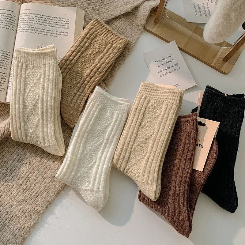3 Pairs/Lot New Cashmere Wool Socks Women's
