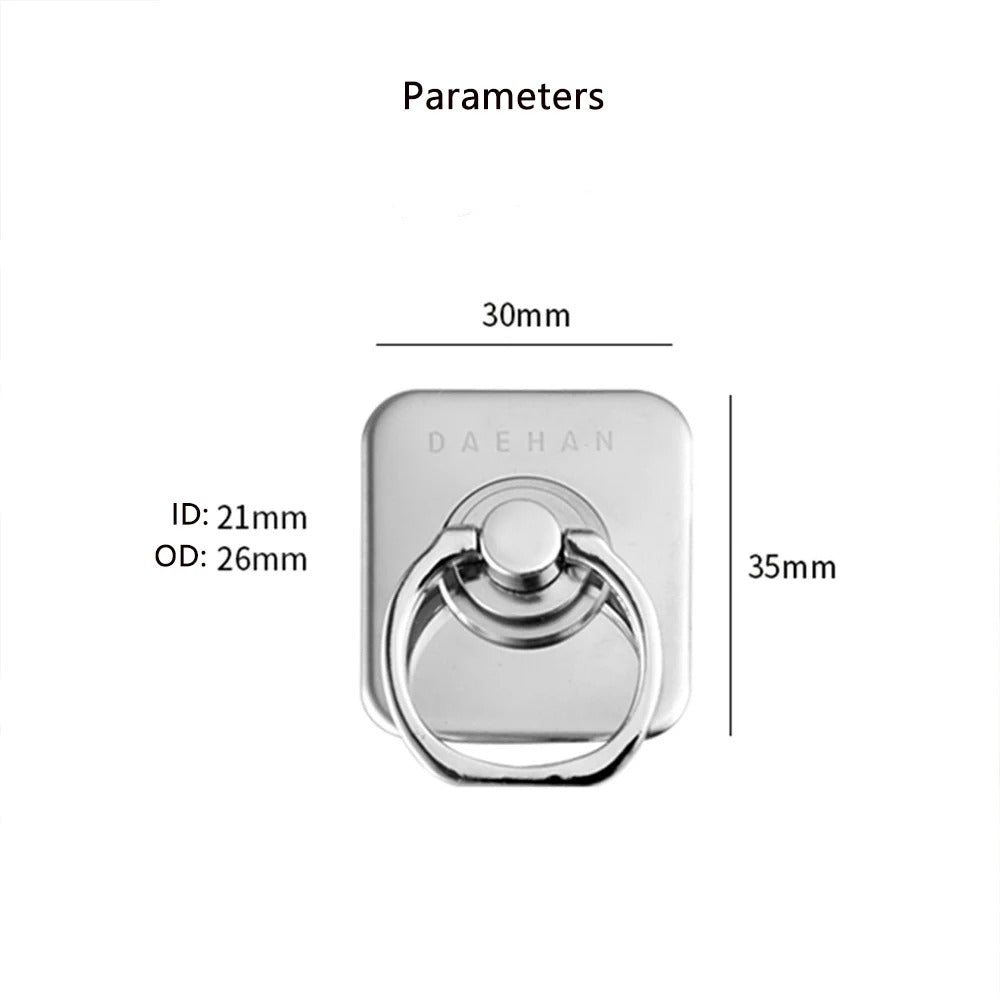 Stainless Steel Finger Ring cell phone holder stand 360