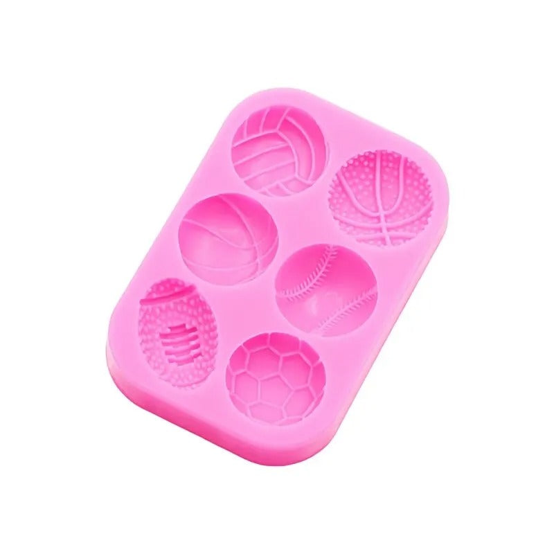 Sports Ball Football Basketball Accessories DIY Jewelry Earrings Silicone Mould