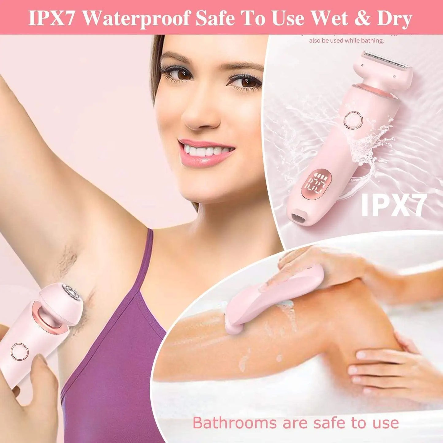 Electric Razors for Women 2 In 1 Bikini Trimmer Face Shaver