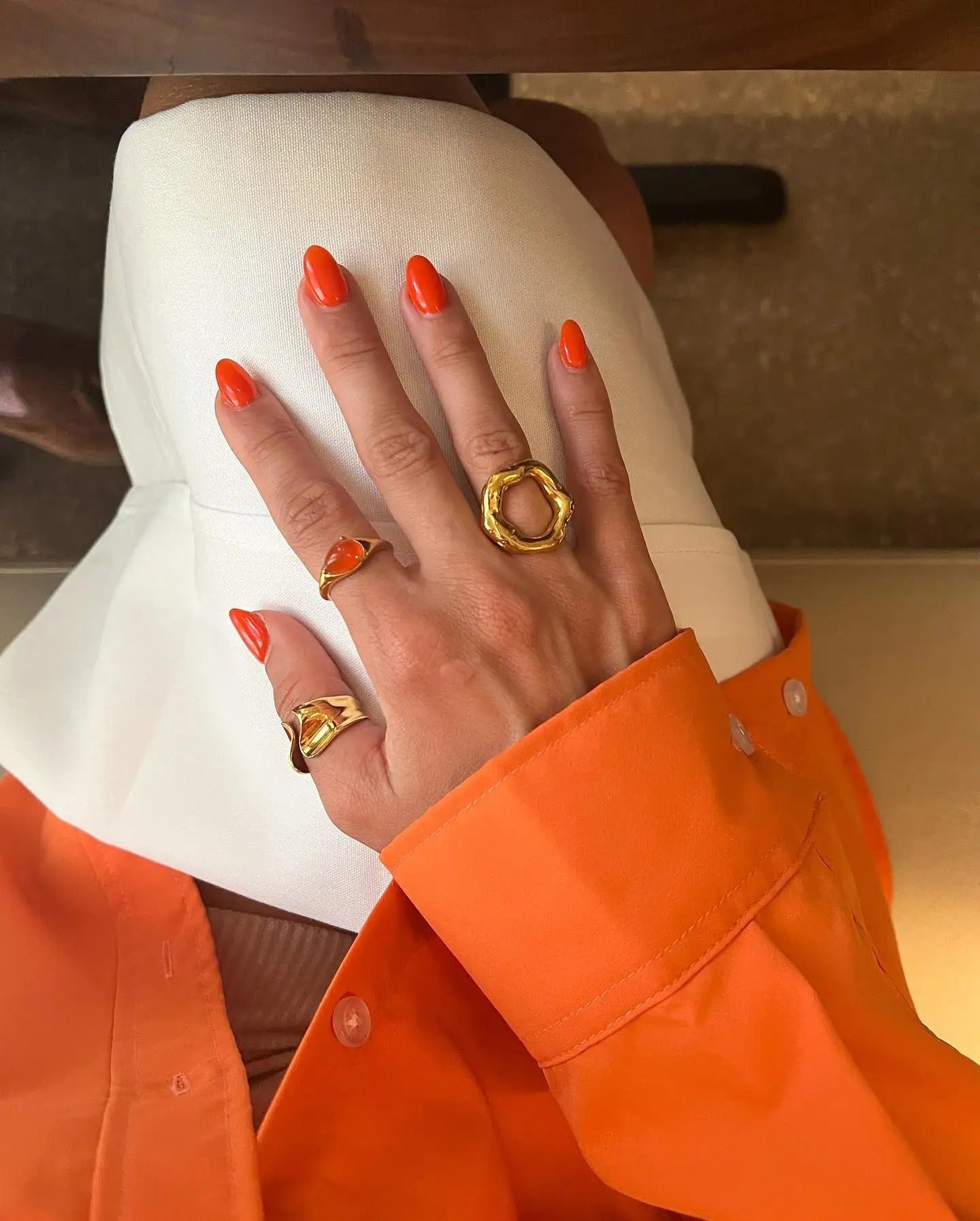 Top Quality Geometric Wide Stainless Steel Ring