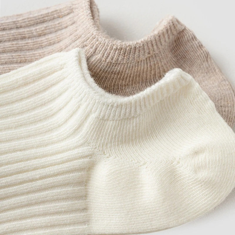 5 pairs of boat socks women's summer classic black and white