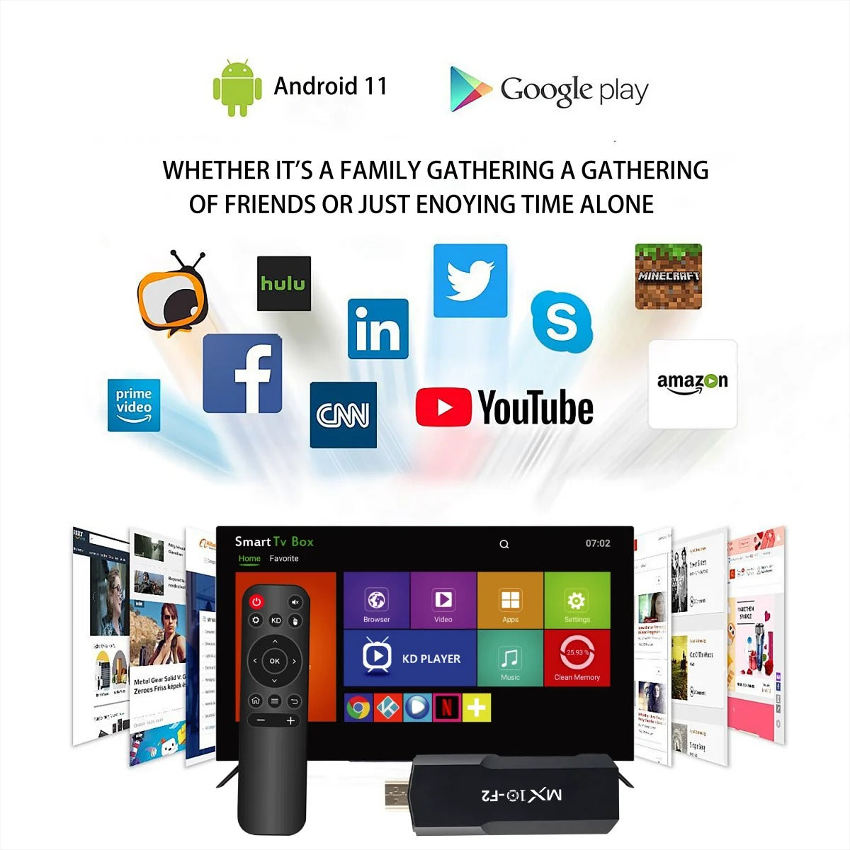 tv sticks 1gb 8gb 1 unit android 2024 stb mx10 F2 tv box