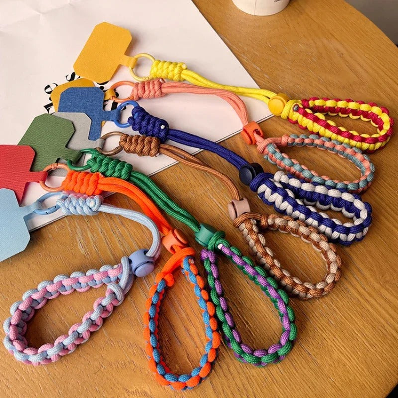 Handwoven Adjustable Mobile Phone Universal Wrist Strap