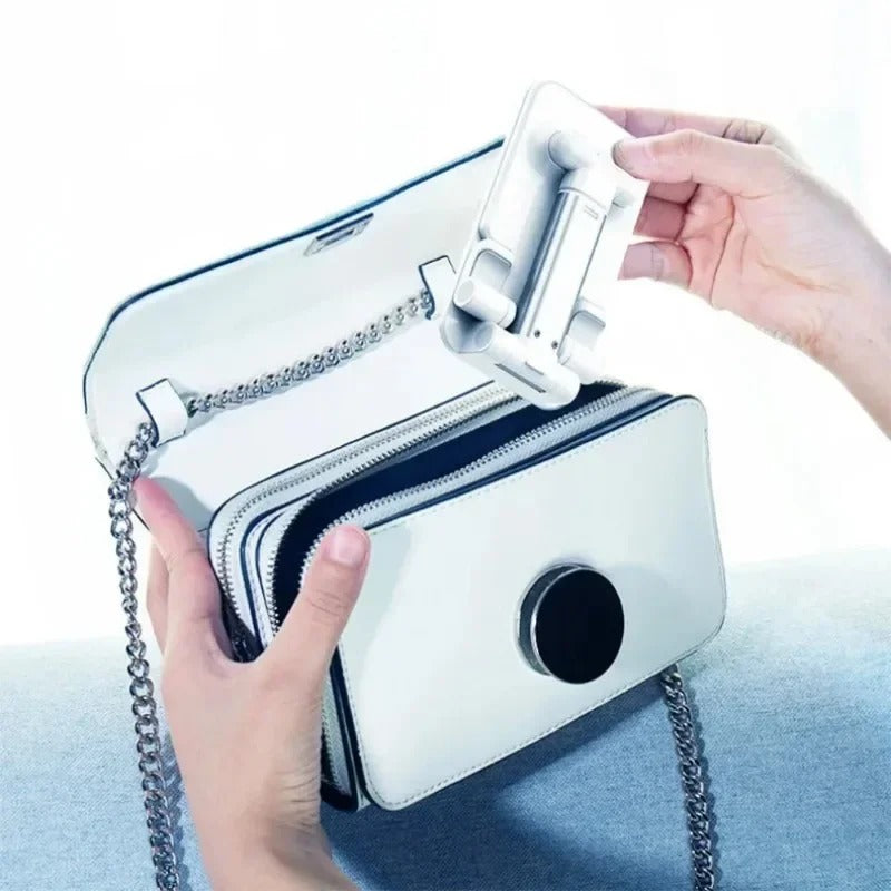 Foldable Desktop Phone Holder Fashion Mirror Design