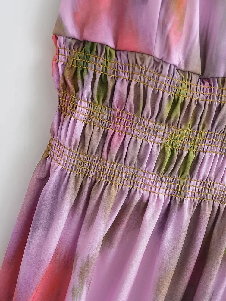 Elegant Women Party Dress V Neck Backless Slim