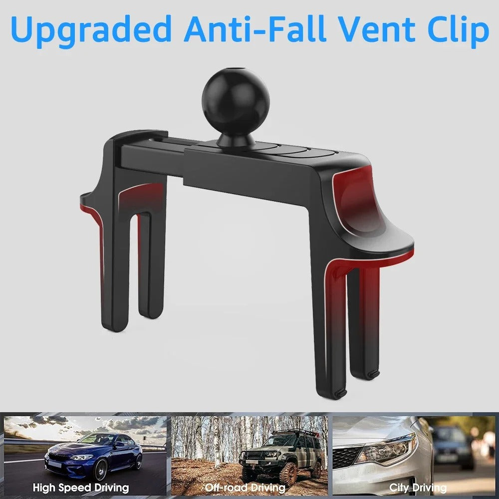 Universal Car Round Air Vent Clip Cellphone Stand 17mm
