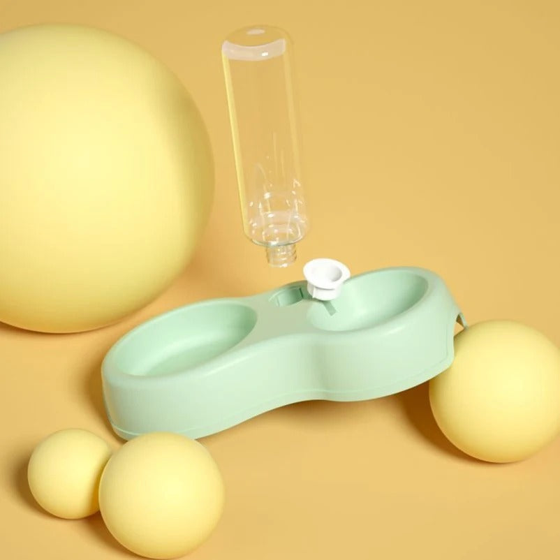 Pet Cat Bowl Automatic Feeder Water Dispenser Dog Cat Food Bowl