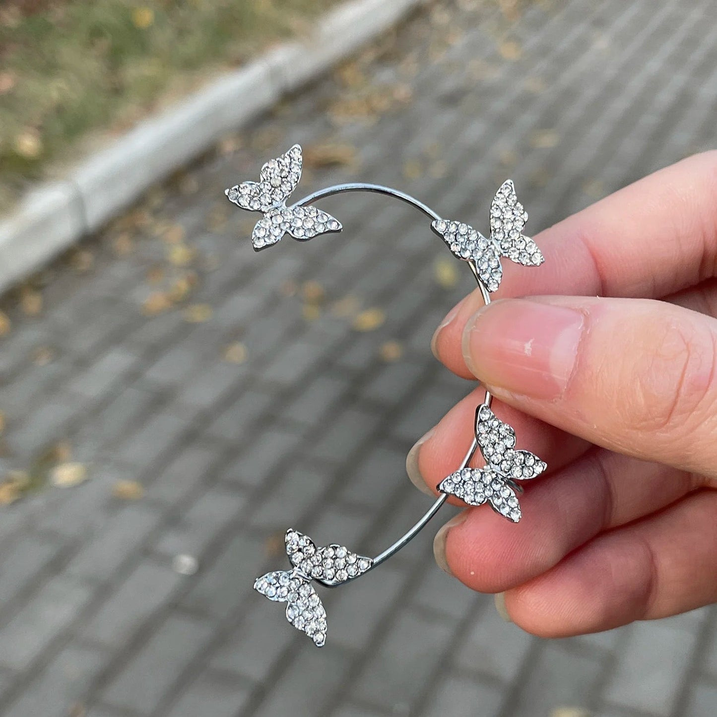 Korean Style Butterfly Ear Clips Without Piercing For Women