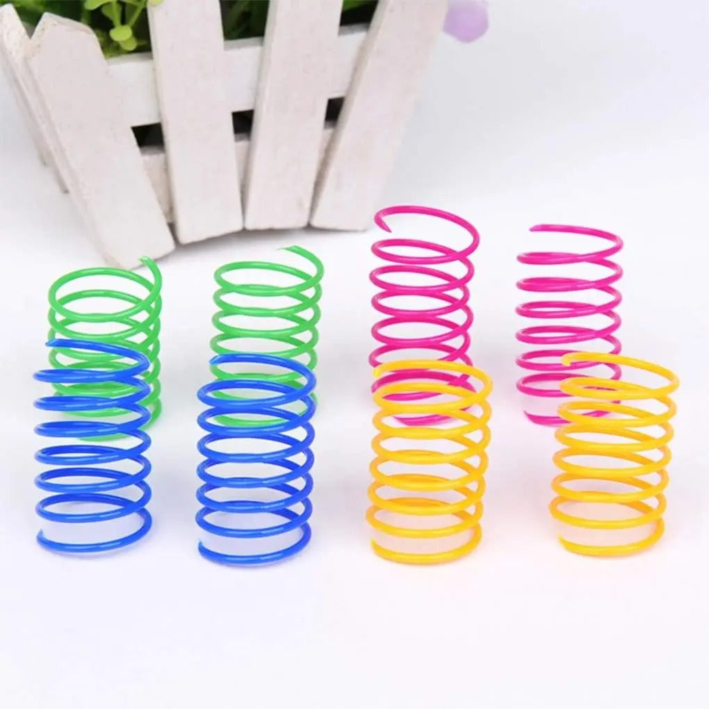 Cat Spring Toy, Cat Spiral Toys Interactive for Indoor Colorful