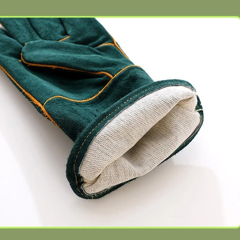 Anti-bite Thick Leather Safety Glove For Animal Pet training
