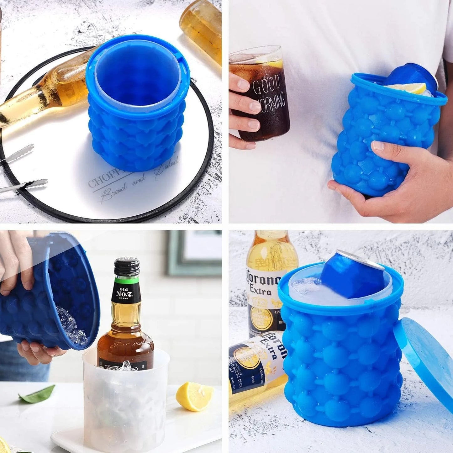 1PCS Ice Cube Maker Portable Bucket Wine Ice Cooler Beer Cabinet