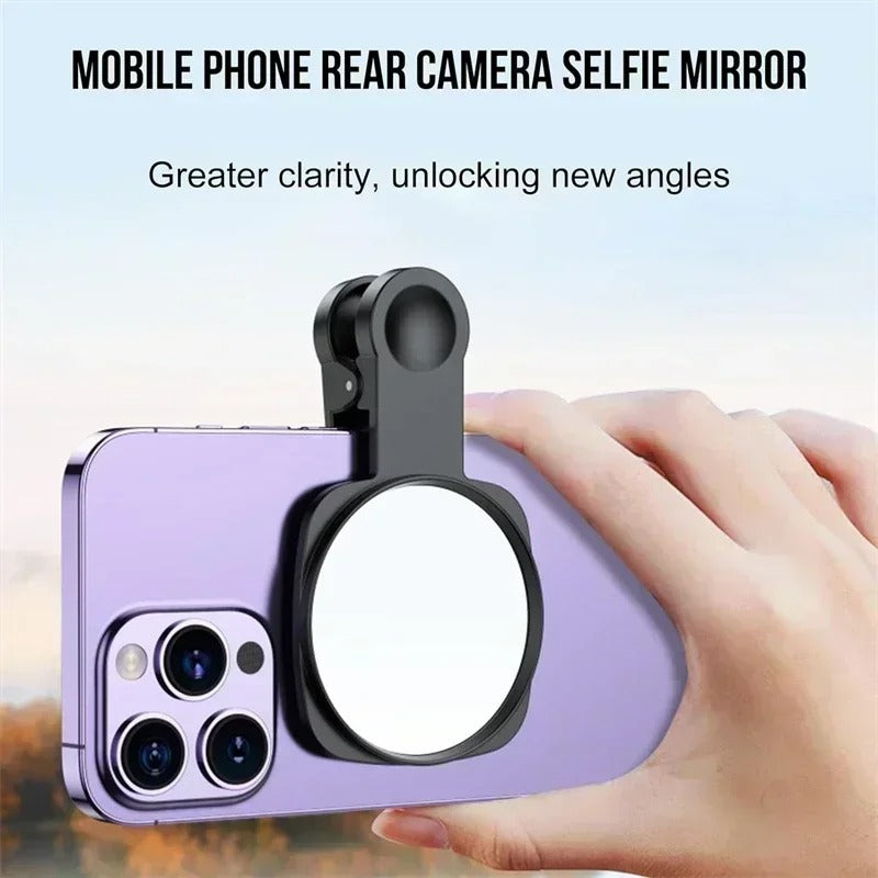 Smartphone Camera Lens Selfie Mirror Clip Kit for iPhone Samsung