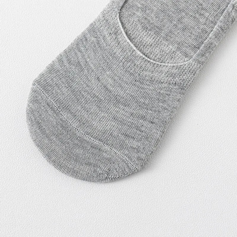 5 Pairs of WOMEN'S Solid Color Invisible Socks