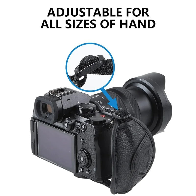 Leather Hand Strap for DSLR Cameras Suitable for Nikon Canon