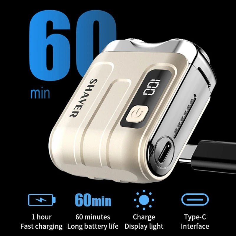 Travel Electric Shaver For Men Double Floating Magnetic