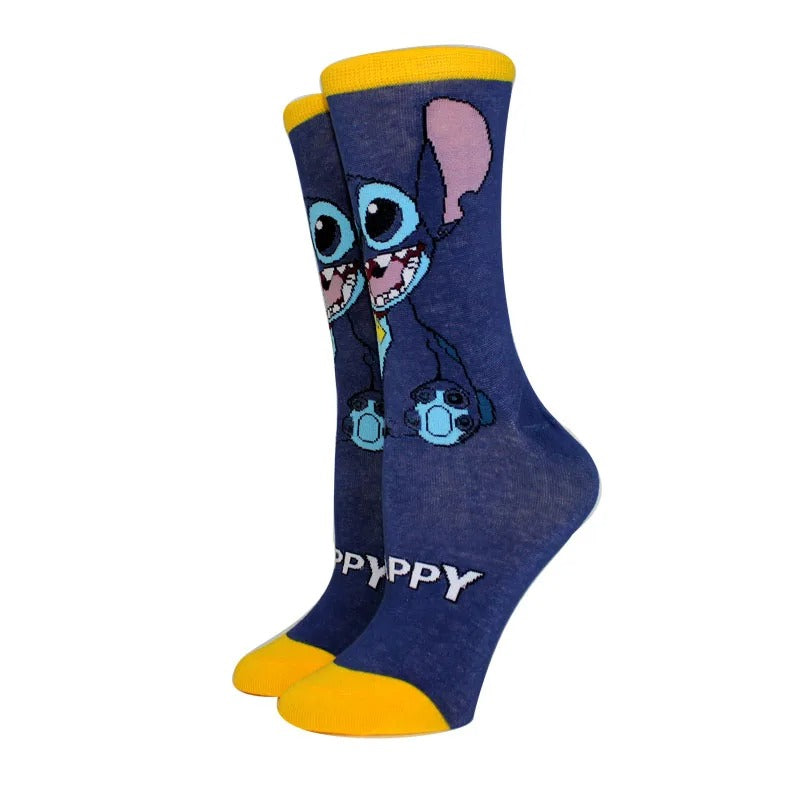 5 Pairs Cartoon Women socks cotton comfortable