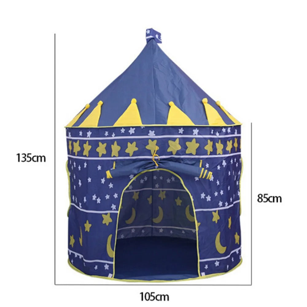 Infant Toddler Folding Tents Portable Castle Kids Pink Blue Play House Camping Toys