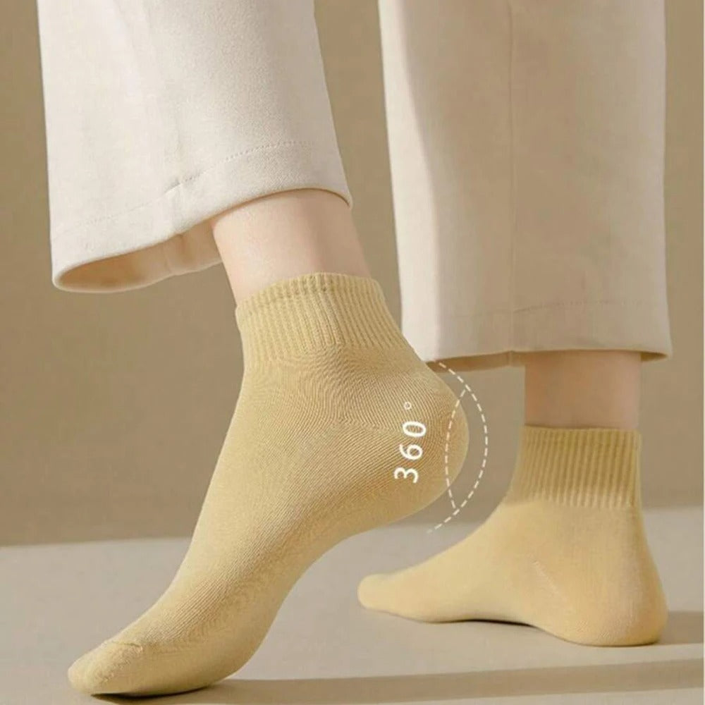 5/10 Pairs Women Macaron Colored Short Socks