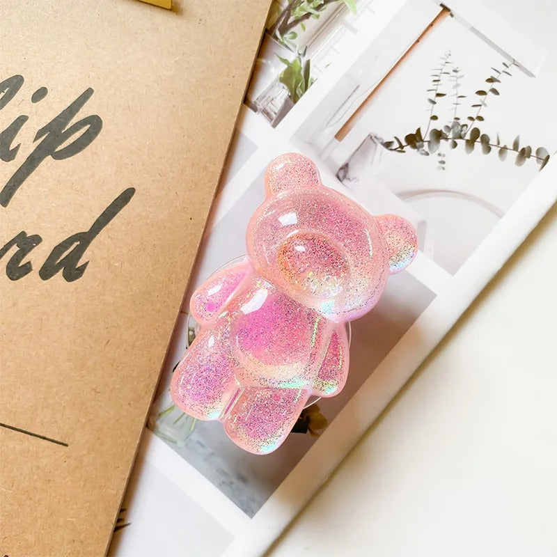 Glitter Bear Phone Holder Grip Bracket for iPhone Samsung Xiaomi