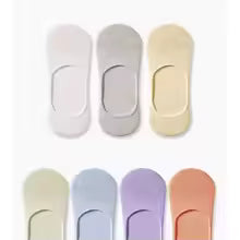 5Pairs Women's summer thin mesh boat socks