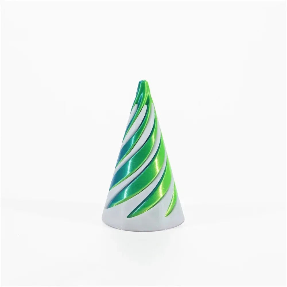 3D Printed Spiral Cone Toy Impossible Pyramid Passthrough Sculpture Pass